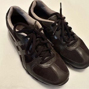 Skechers Women’s 7.5 Chocolate Brown Shoes  Leather synthetic upper